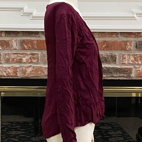 Ella Moss cranberry layered long sleeved top / XS / Excellent condition - Picture 5 of 13